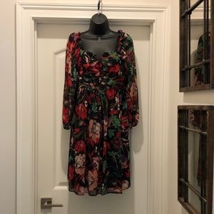 Tahari pleated top empire waist dress